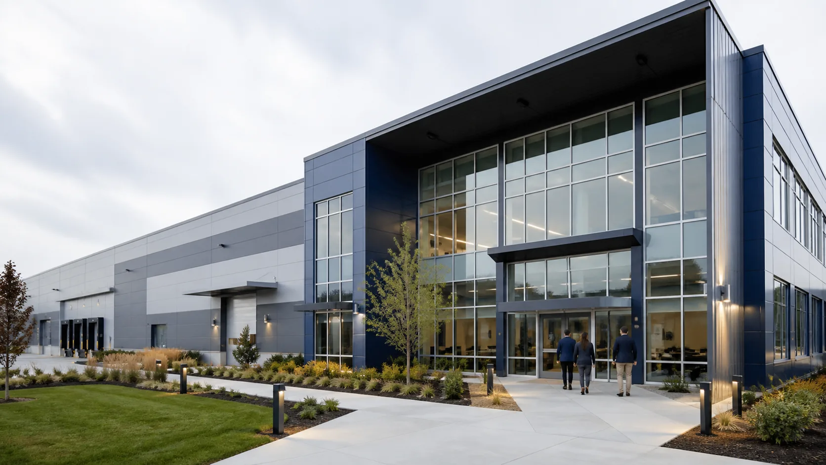Modern industrial and office facility